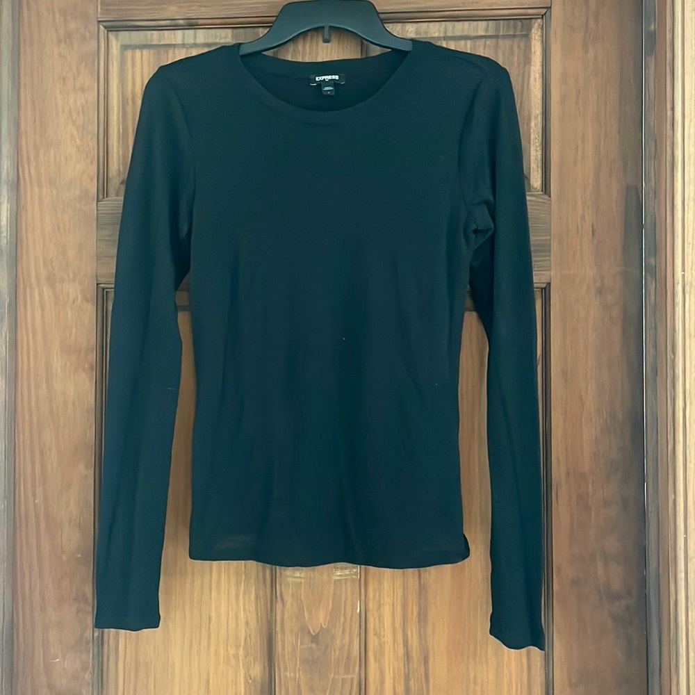 Express Black Long Sleeve Shirt